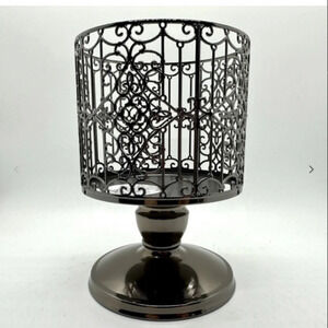 BATH & BODY WORKS Ornate Gate Three-Wick Candle Holder Pedestal Retired NEW NWT